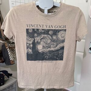 Fifth Sun Beige Cotton Blend Tee